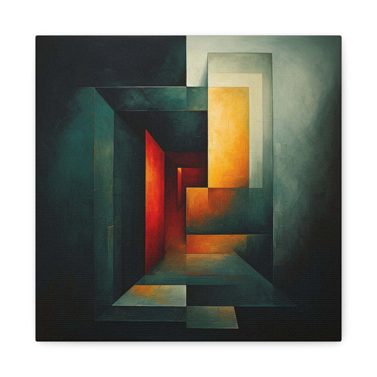 Beyond the Threshold — Modern Architectural Abstract Wall Art