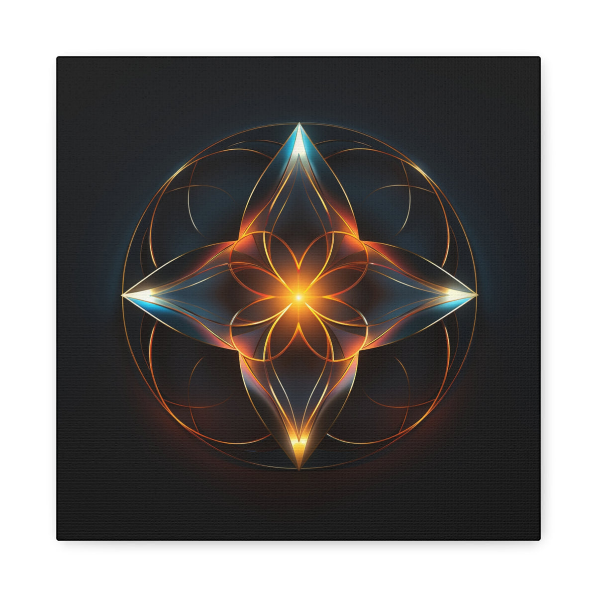 Radiant Within — Futuristic Sacred Geometry Wall Art