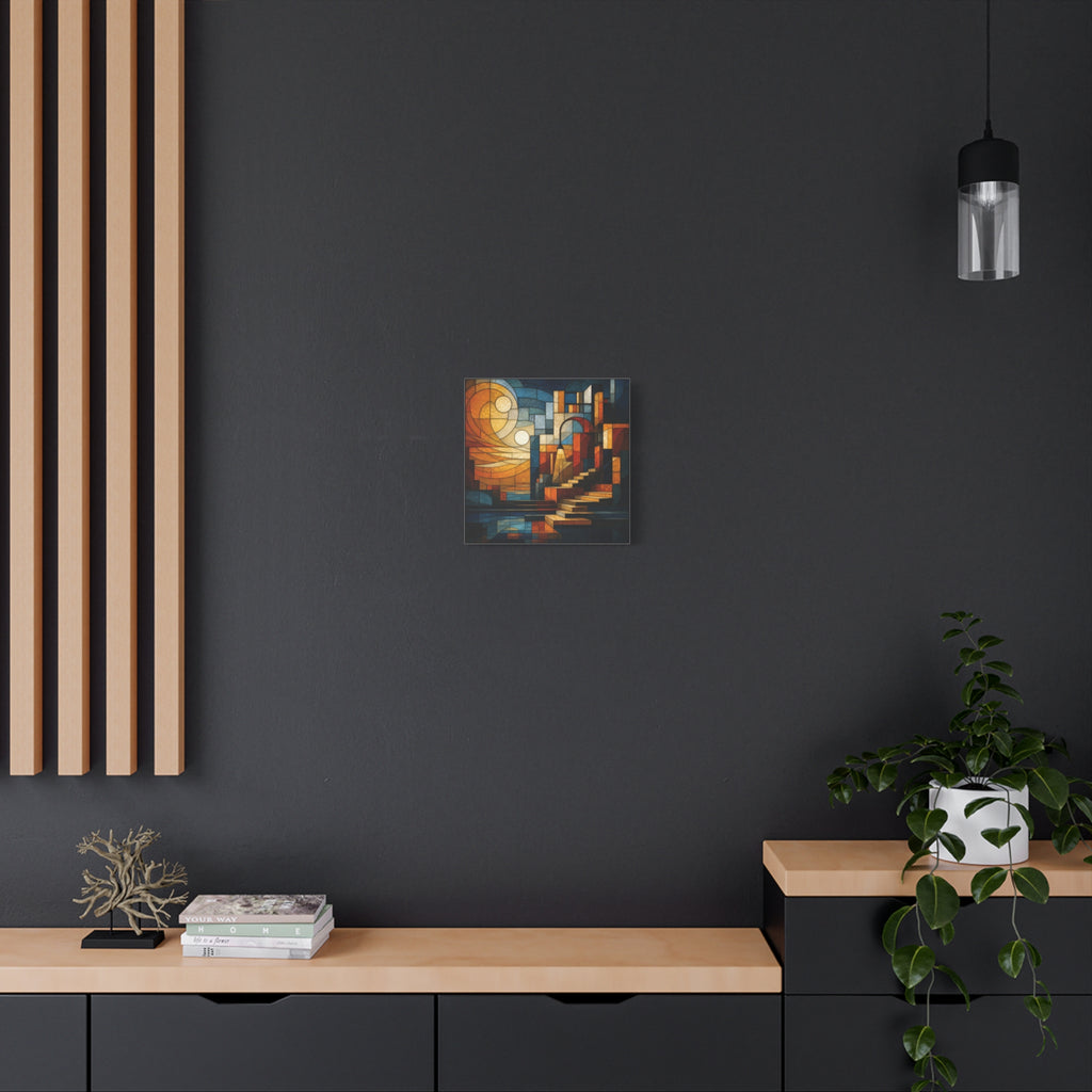 The Way Forward — Modern Architectural Stained Glass Abstract Wall Art