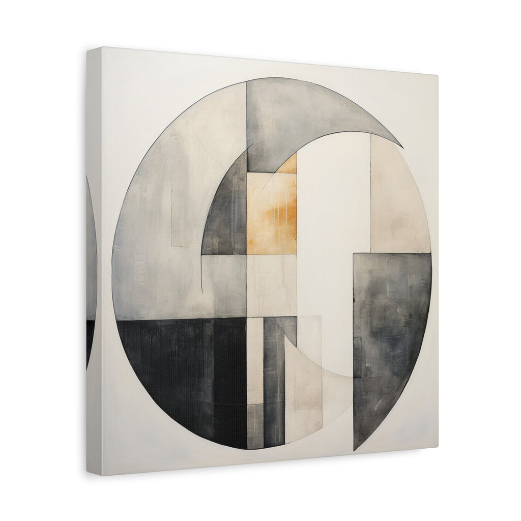 The Shape of Stillness — Minimalist Geometric Abstract Wall Art