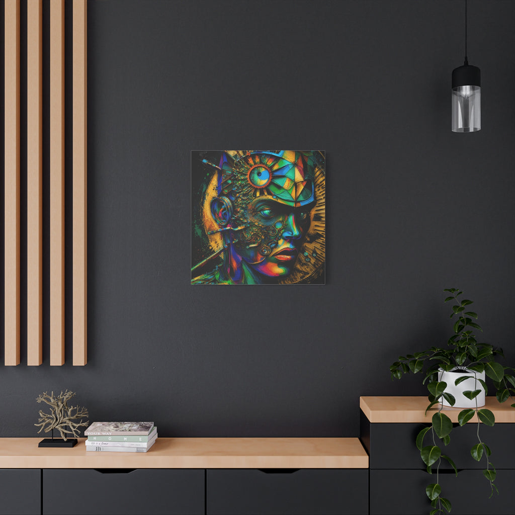 Vision Engine — Futuristic Abstract Portrait Fine Art Print
