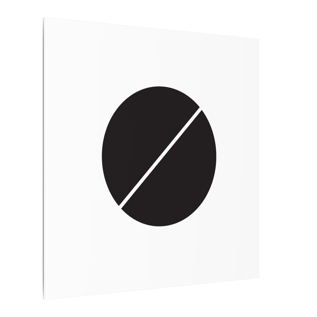 The Line Between – Minimalist Geometric Circle Canvas Print