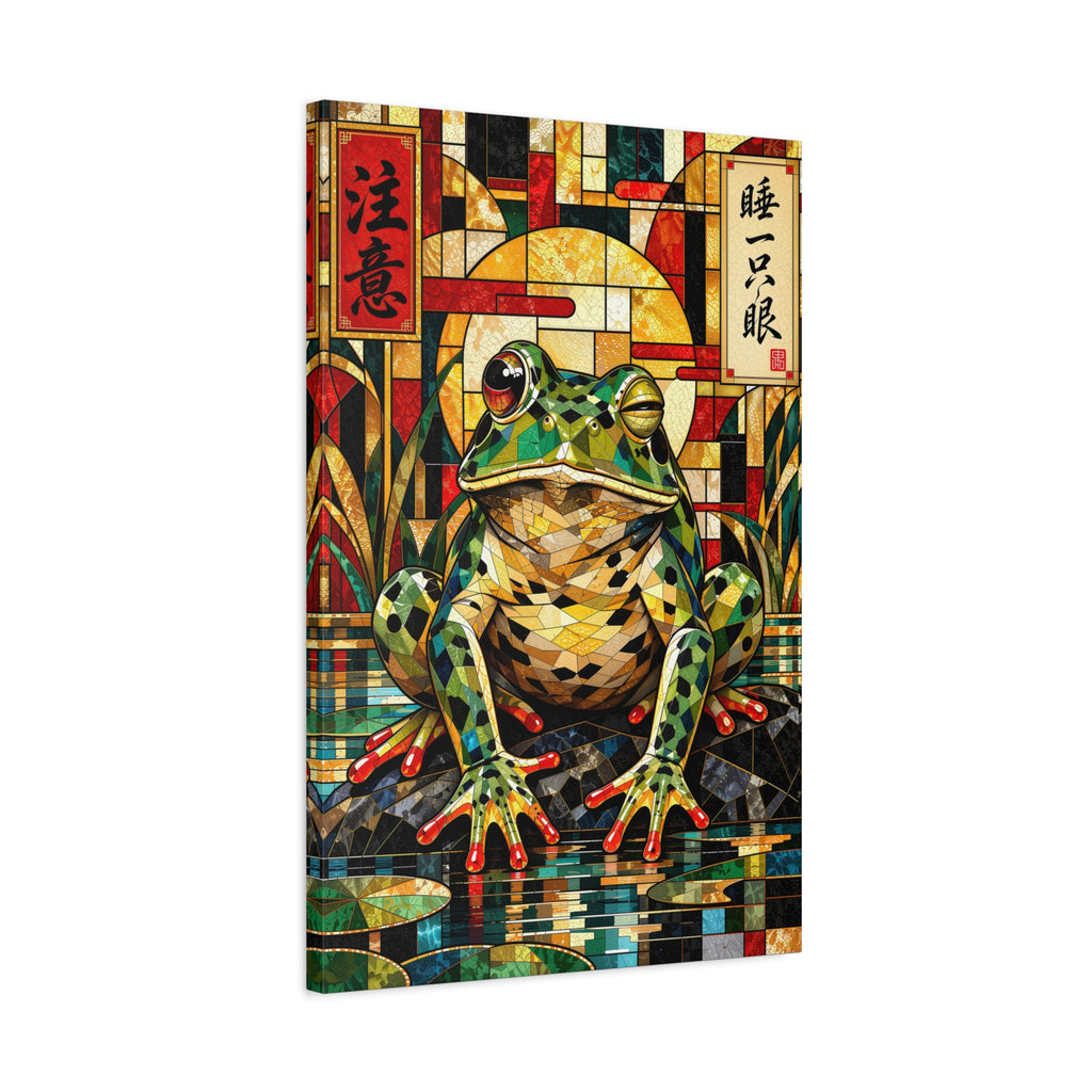 Sleep With One Eye Open — Cubist Stained-Glass Style Wall Art