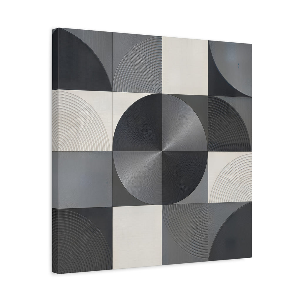 Concentric Balance — Minimalist Geometric Abstract Wall Art