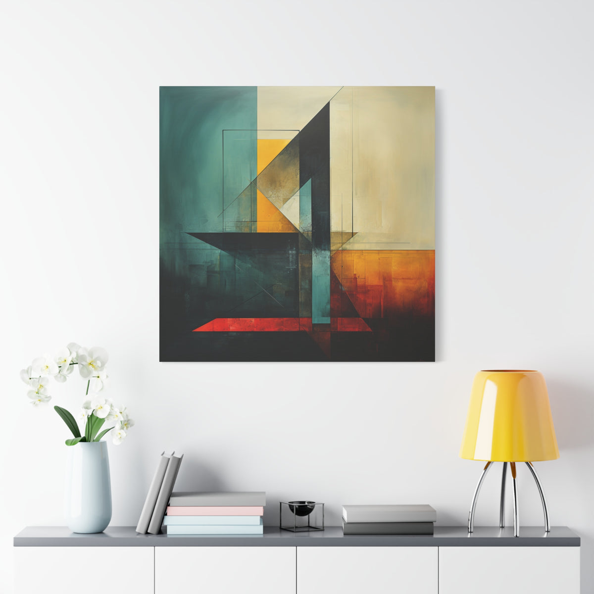 Built From Contrast — Modern Geometric Abstract Wall Art