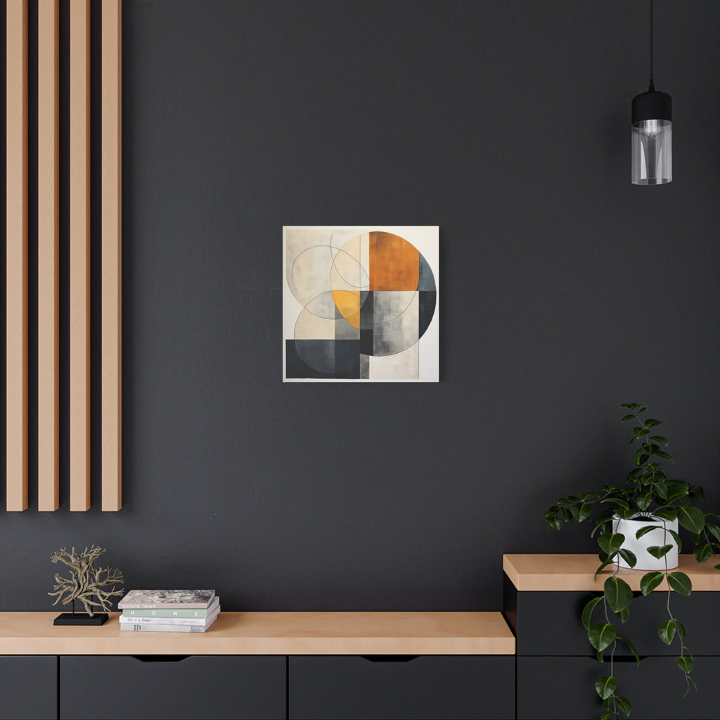 Circles in Conversation — Modern Geometric Abstract Wall Art
