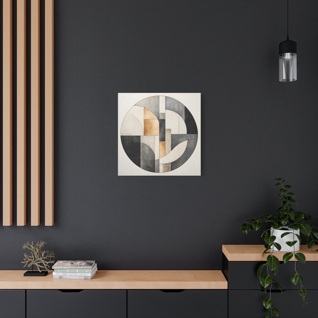 Quiet Architecture — Minimalist Geometric Abstract Wall Art