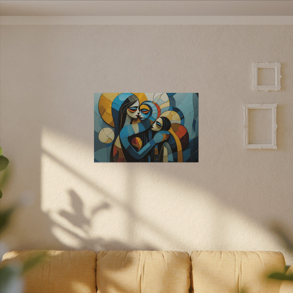 Circle of Care – Abstract Family Portrait Canvas Print