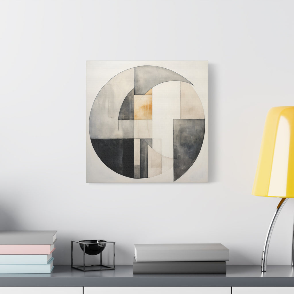 The Shape of Stillness — Minimalist Geometric Abstract Wall Art