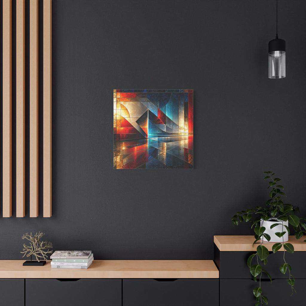 Reflected Passage — Architectural Geometric Abstract Fine Art Print