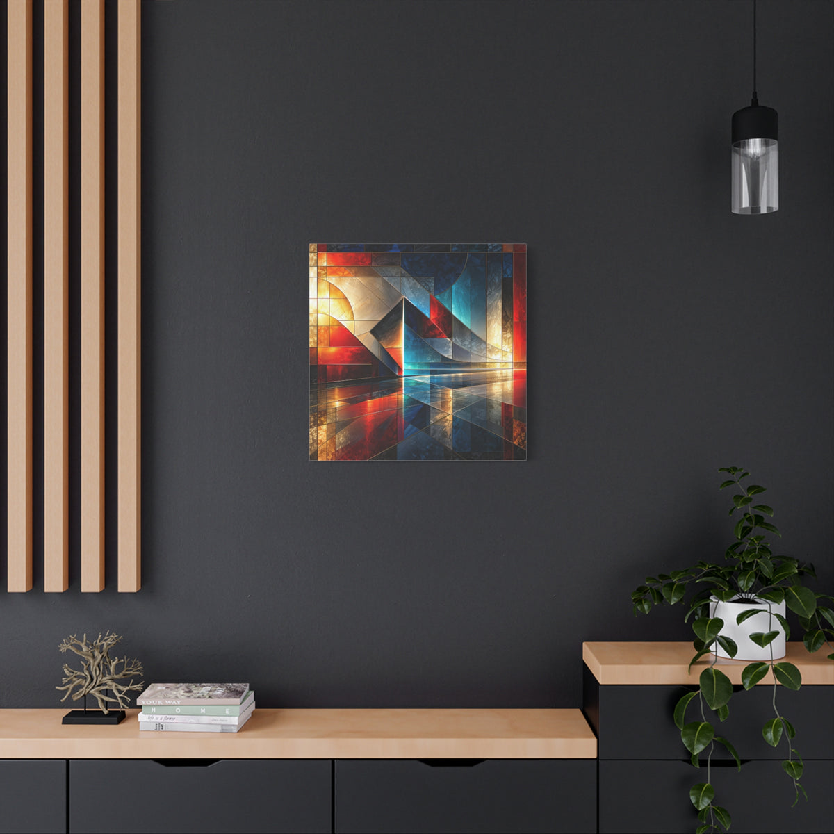 Reflected Passage — Architectural Geometric Abstract Fine Art Print