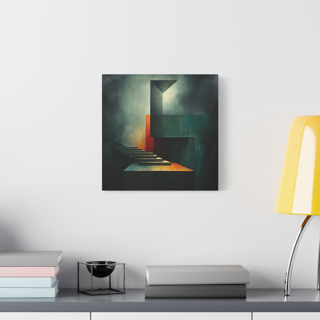 The Last Step Before Light — Modern Architectural Abstract Wall Art