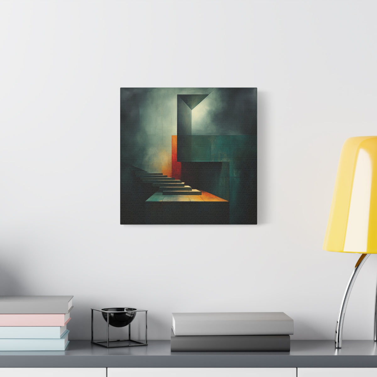 The Last Step Before Light — Modern Architectural Abstract Wall Art