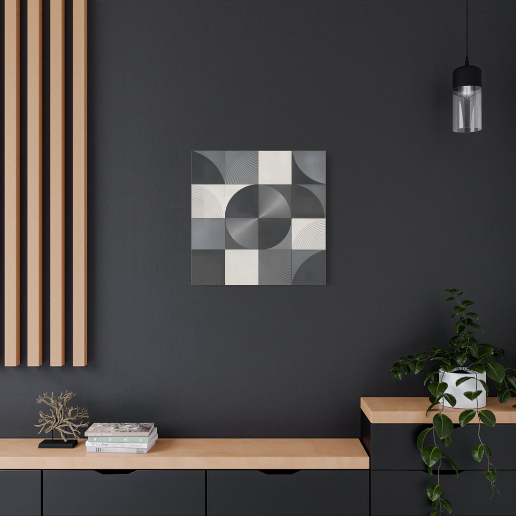 Concentric Balance — Minimalist Geometric Abstract Wall Art