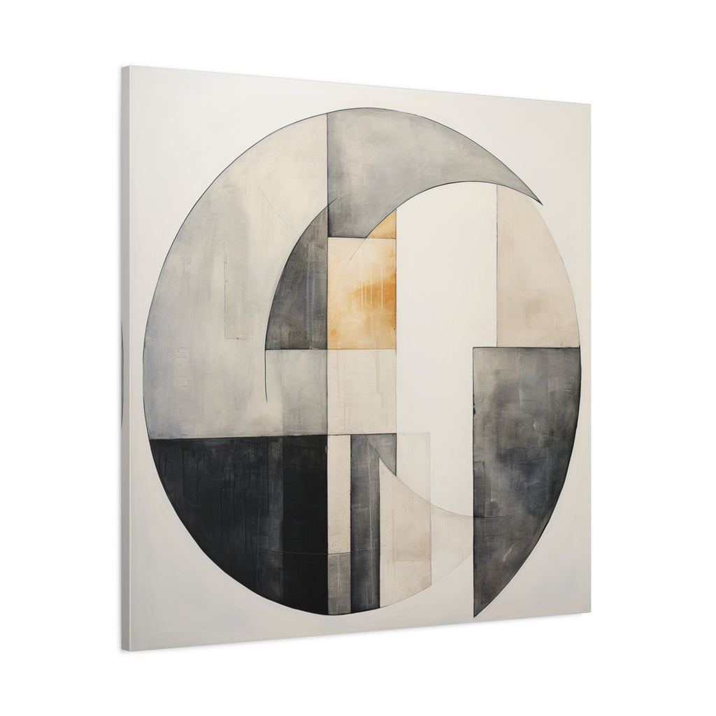 The Shape of Stillness — Minimalist Geometric Abstract Wall Art