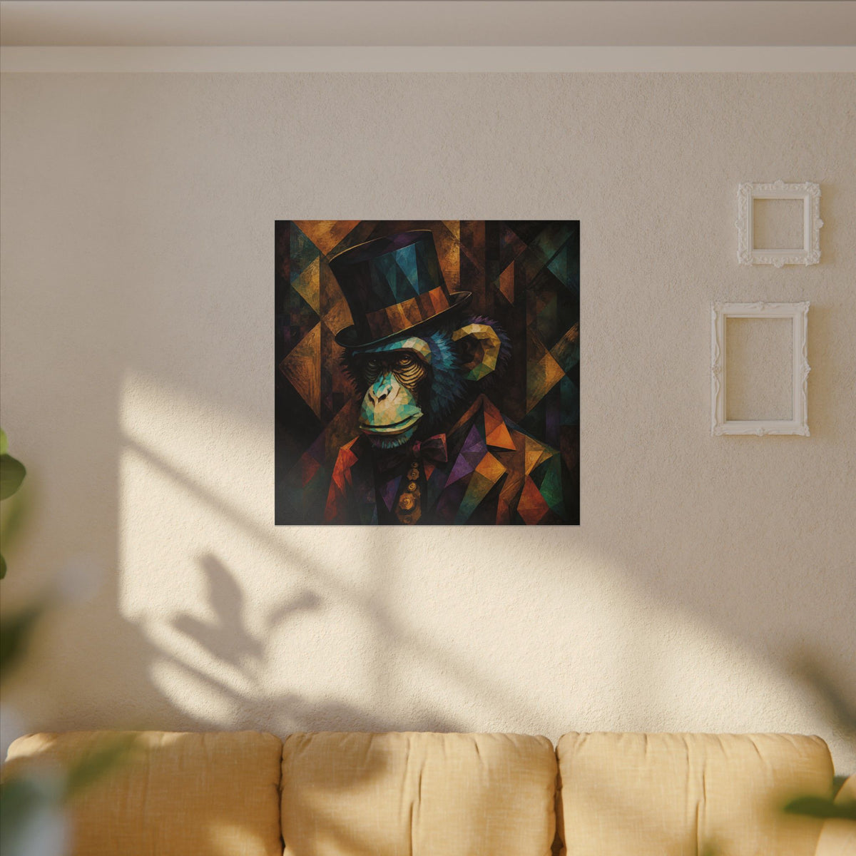 The Gentleman Primate — Cubist Chimpanzee Art Print