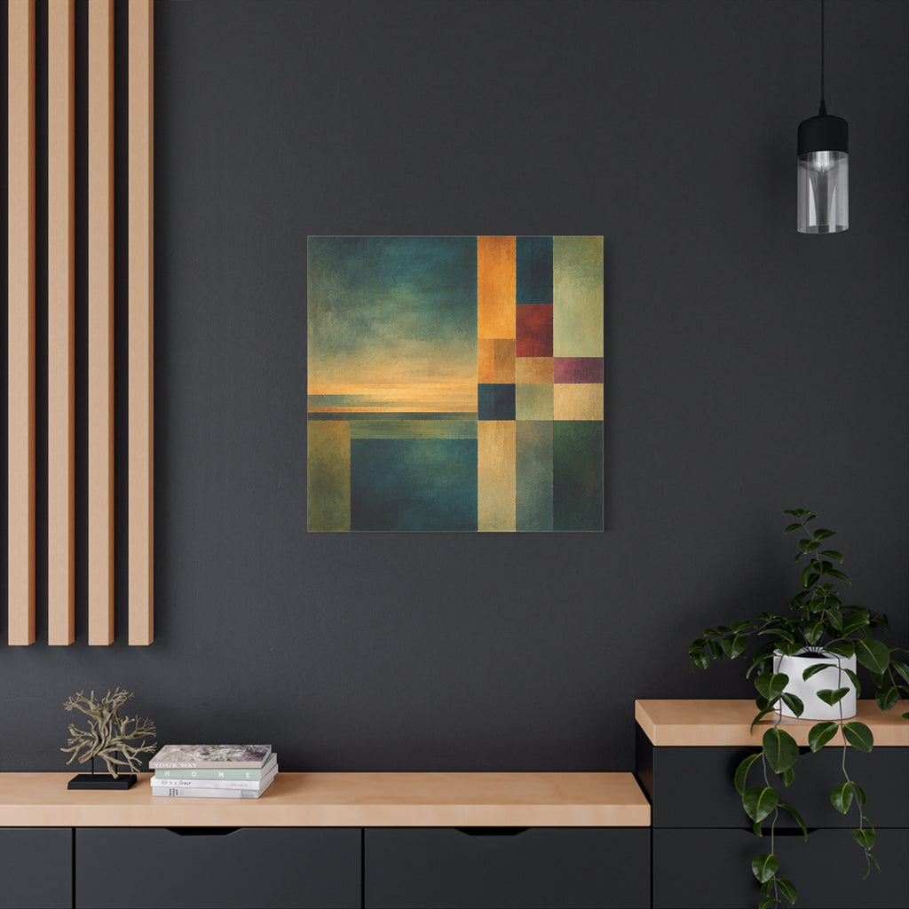 Still Horizon — Geometric Landscape Abstract Fine Art Print