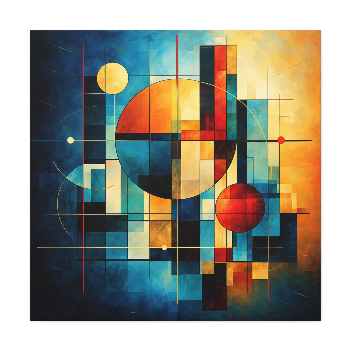 Urban Orbit — Modern Geometric Abstract Wall Art