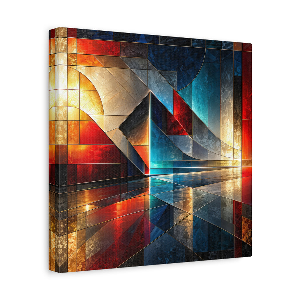 Reflected Passage — Architectural Geometric Abstract Fine Art Print