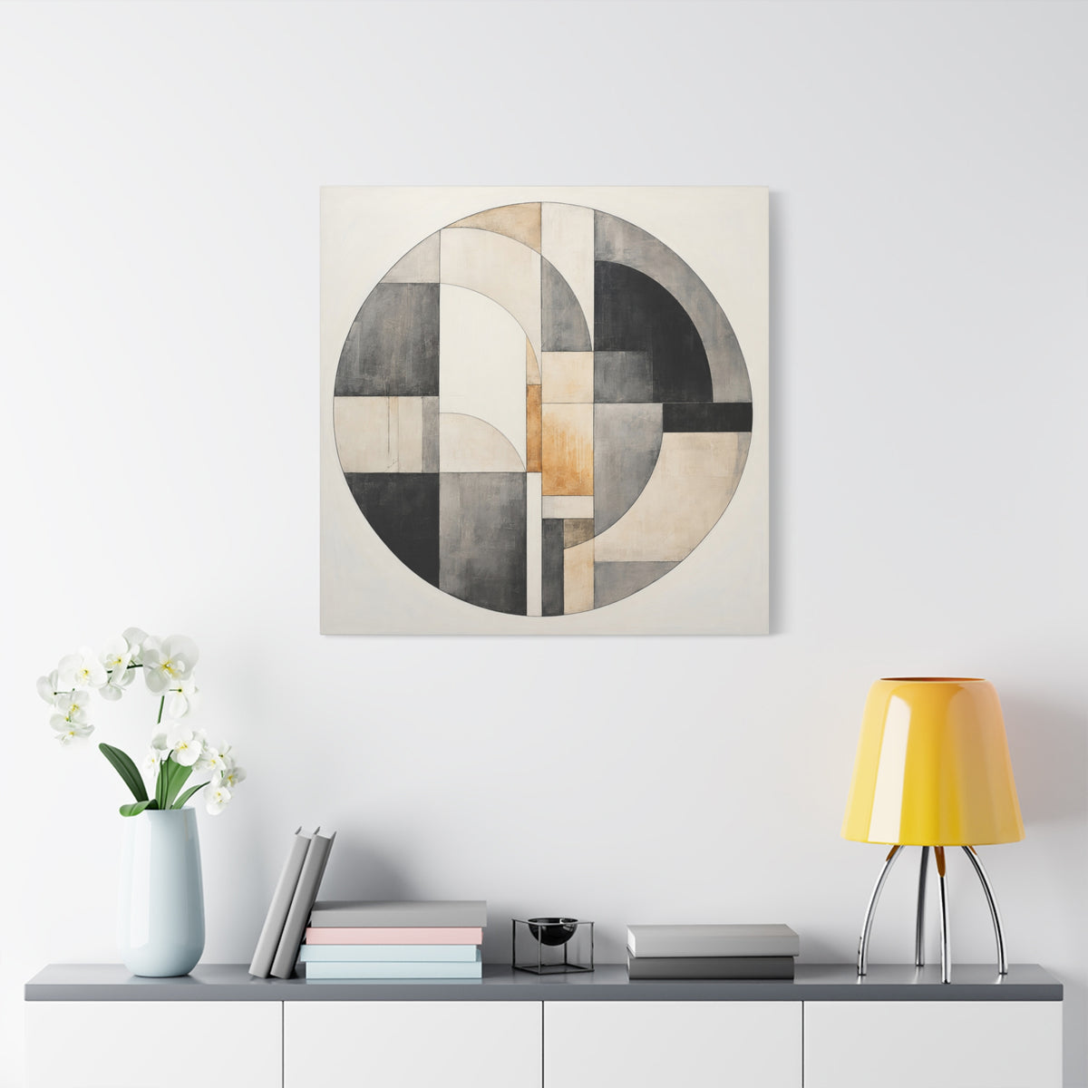 Arc of Balance — Minimalist Geometric Abstract Wall Art