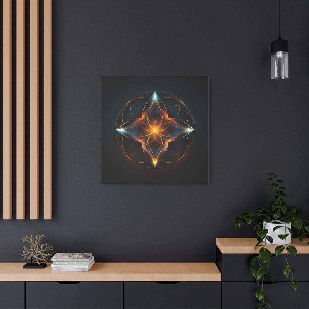Radiant Within — Futuristic Sacred Geometry Wall Art