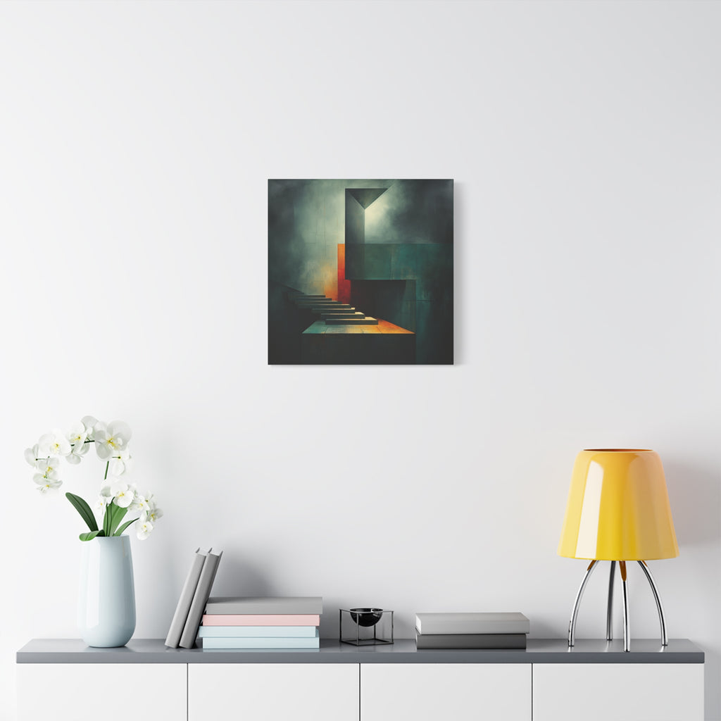 The Last Step Before Light — Modern Architectural Abstract Wall Art