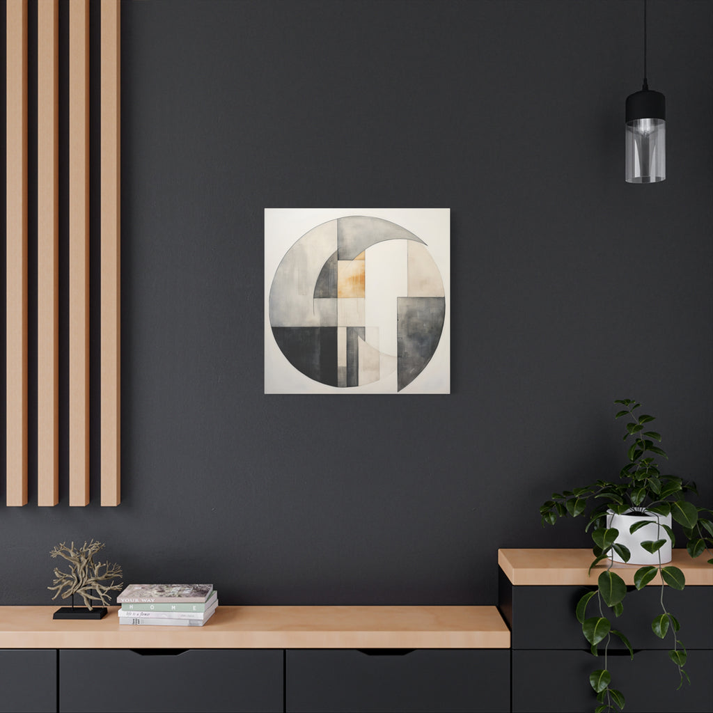The Shape of Stillness — Minimalist Geometric Abstract Wall Art