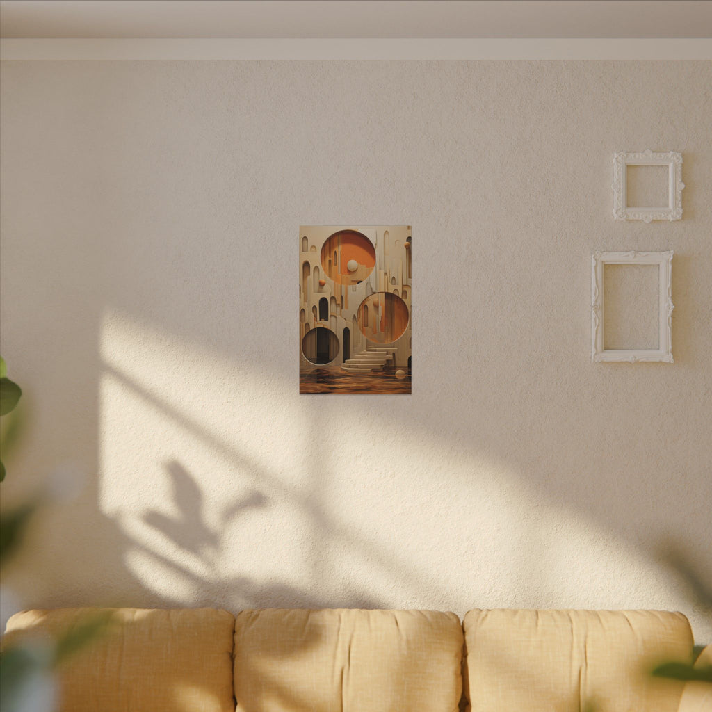Rooms Beyond Time – Surreal Architectural Abstract Canvas Print
