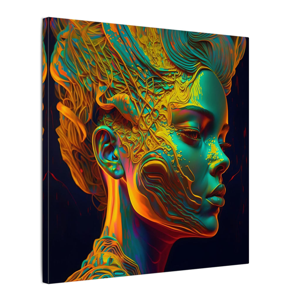 Living Ornament – Futurist Organic Portrait Canvas Print