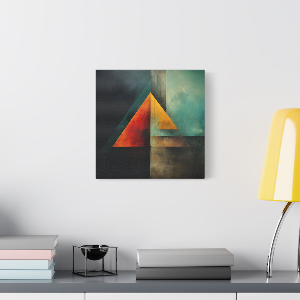 Point of Convergence — Modern Geometric Abstract Wall Art