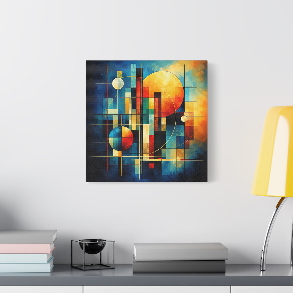 Solar Architecture — Modern Geometric Abstract Wall Art
