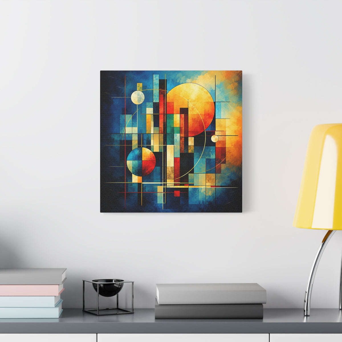 Solar Architecture — Modern Geometric Abstract Wall Art
