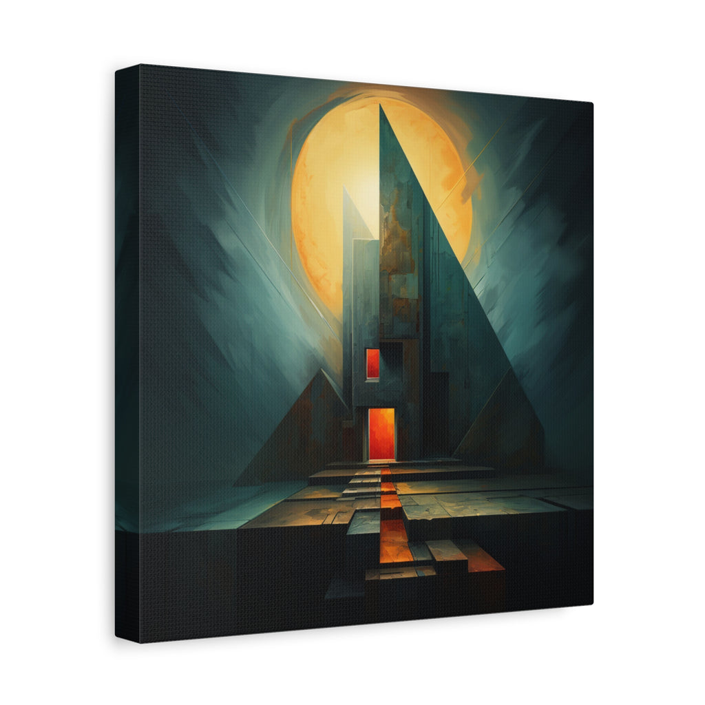 Beacon at the Edge — Futuristic Architectural Abstract Wall Art
