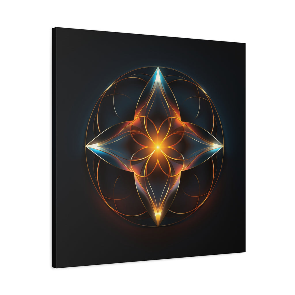 Radiant Within — Futuristic Sacred Geometry Wall Art