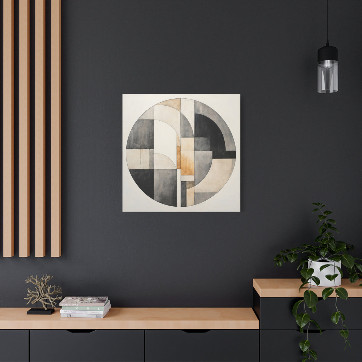 Arc of Balance — Minimalist Geometric Abstract Wall Art