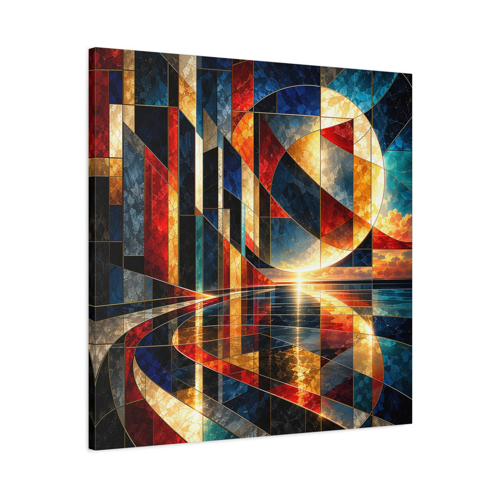 Solar Passage — Geometric Architectural Abstract Fine Art Print