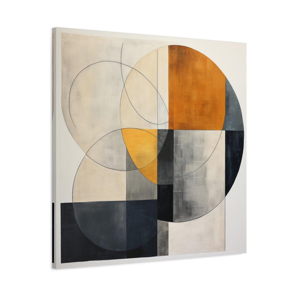 Circles in Conversation — Modern Geometric Abstract Wall Art