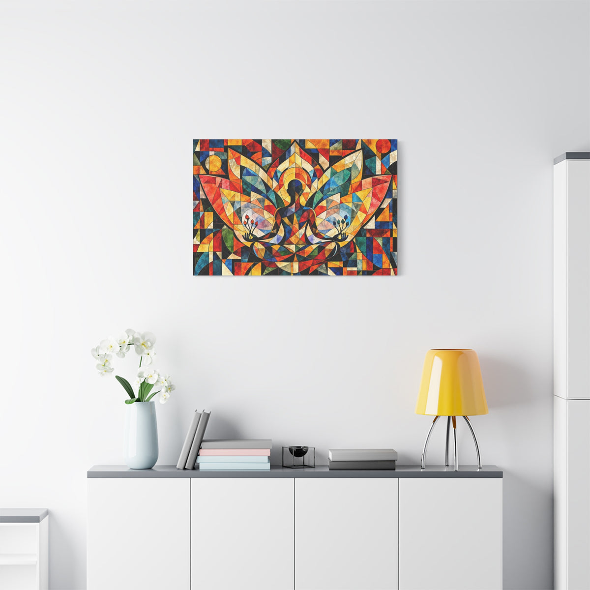 Stillness in Flight — Geometric Meditation Fine Art Print