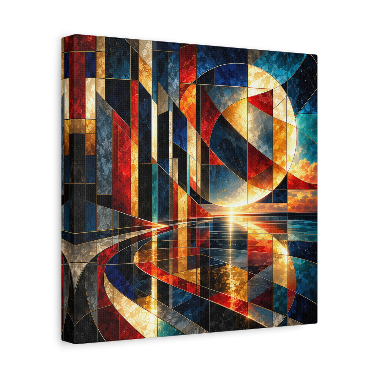 Solar Passage — Geometric Architectural Abstract Fine Art Print
