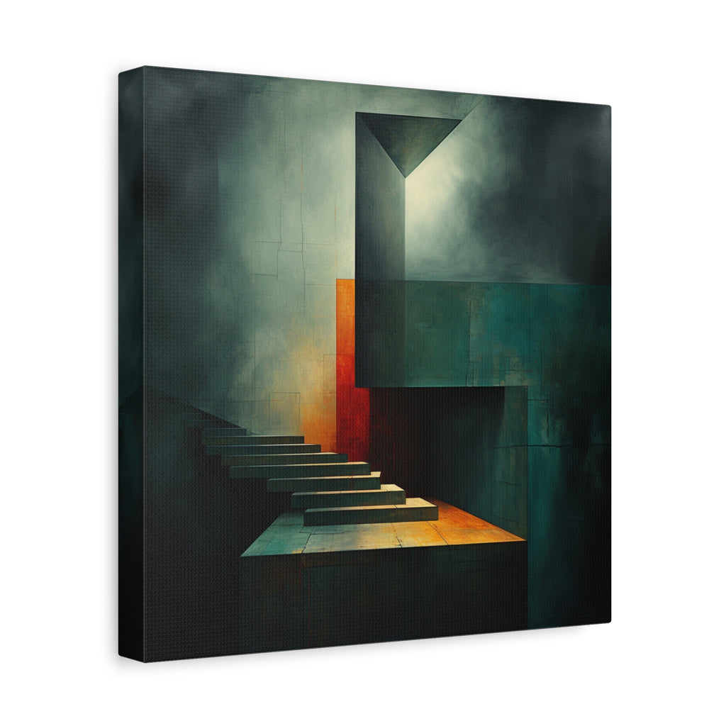 The Last Step Before Light — Modern Architectural Abstract Wall Art