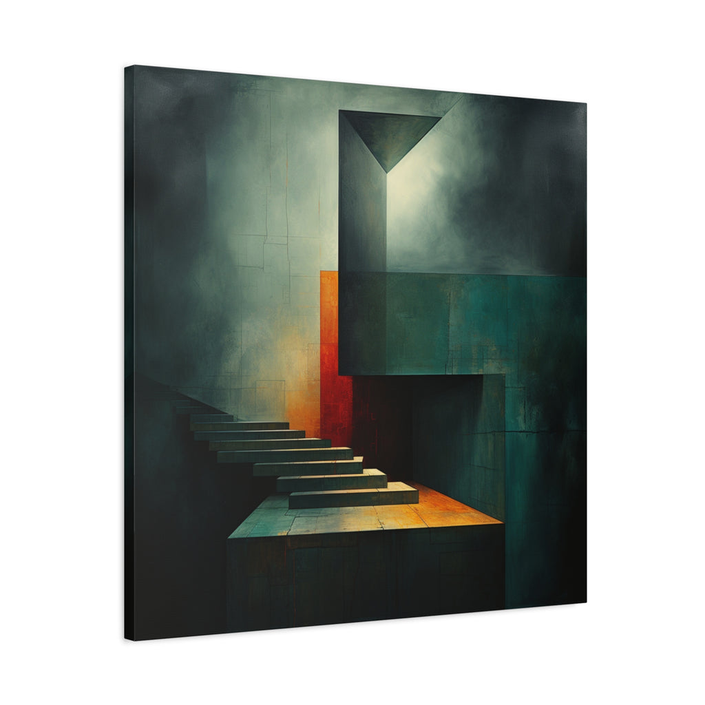 The Last Step Before Light — Modern Architectural Abstract Wall Art