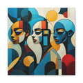 The Quiet Chorus – Modern Cubist Portrait Wall Art