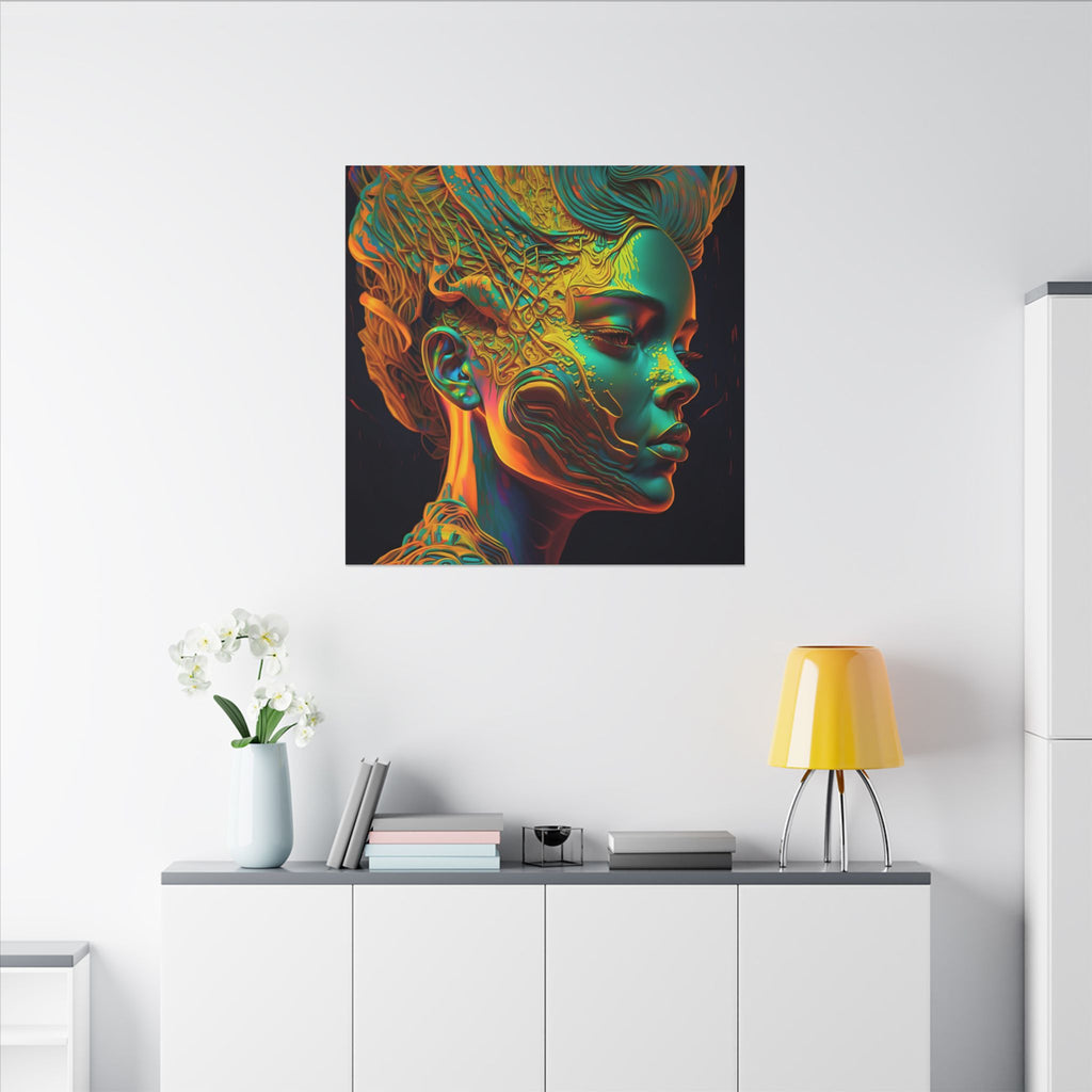 Living Ornament – Futurist Organic Portrait Canvas Print