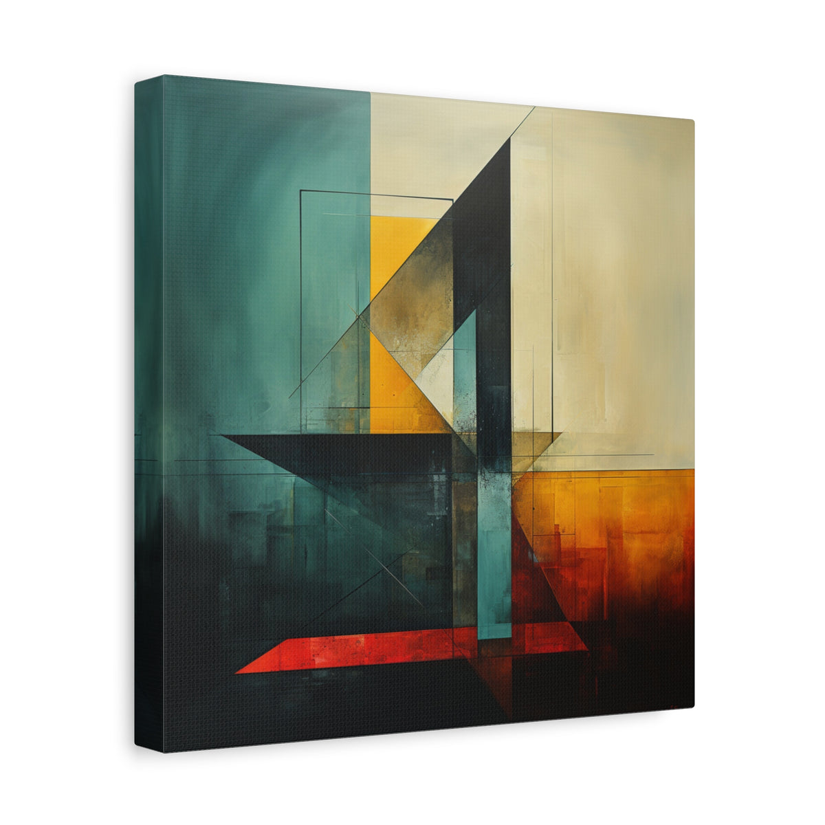 Built From Contrast — Modern Geometric Abstract Wall Art