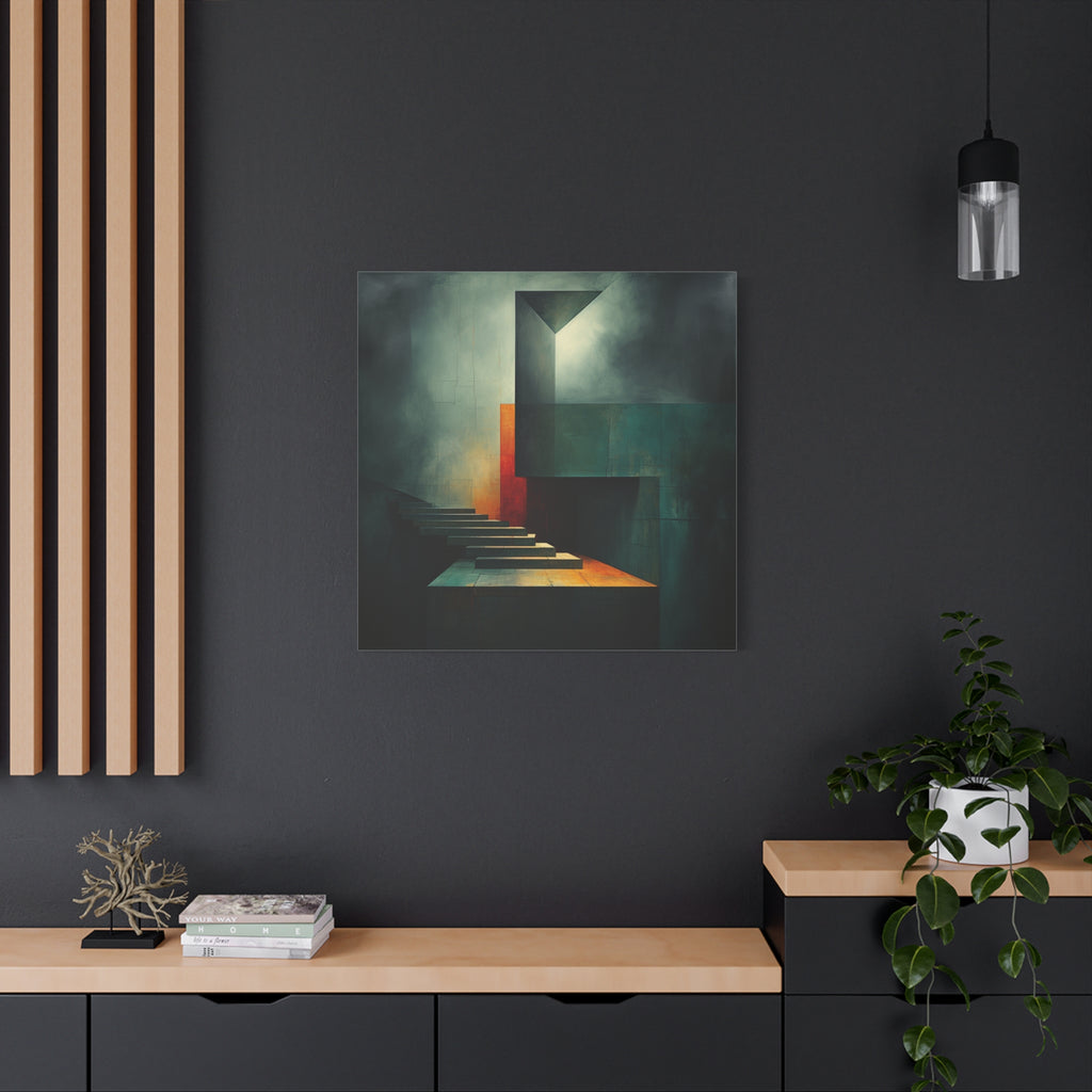 The Last Step Before Light — Modern Architectural Abstract Wall Art