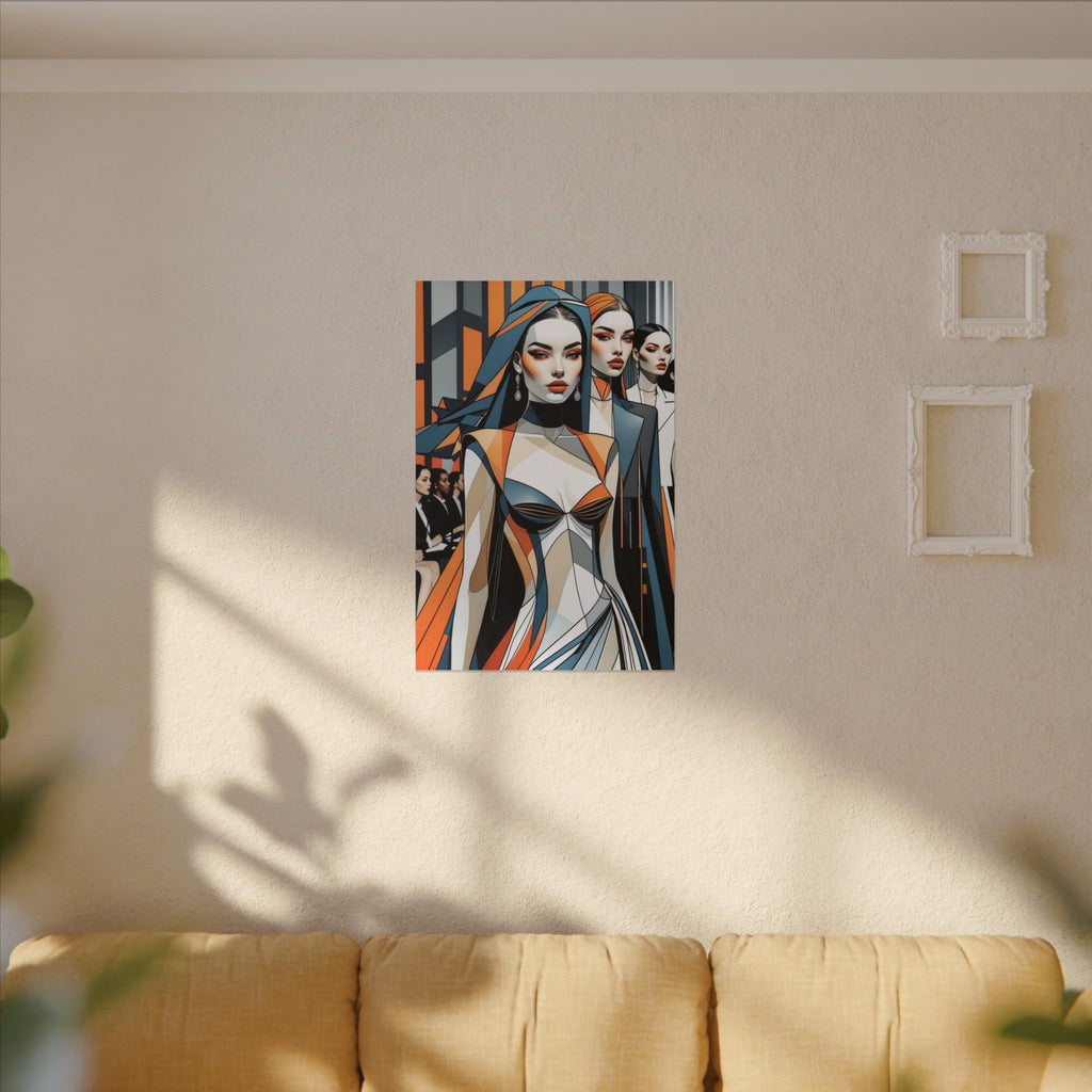 House of Poise – Futurist Fashion Runway Canvas Print