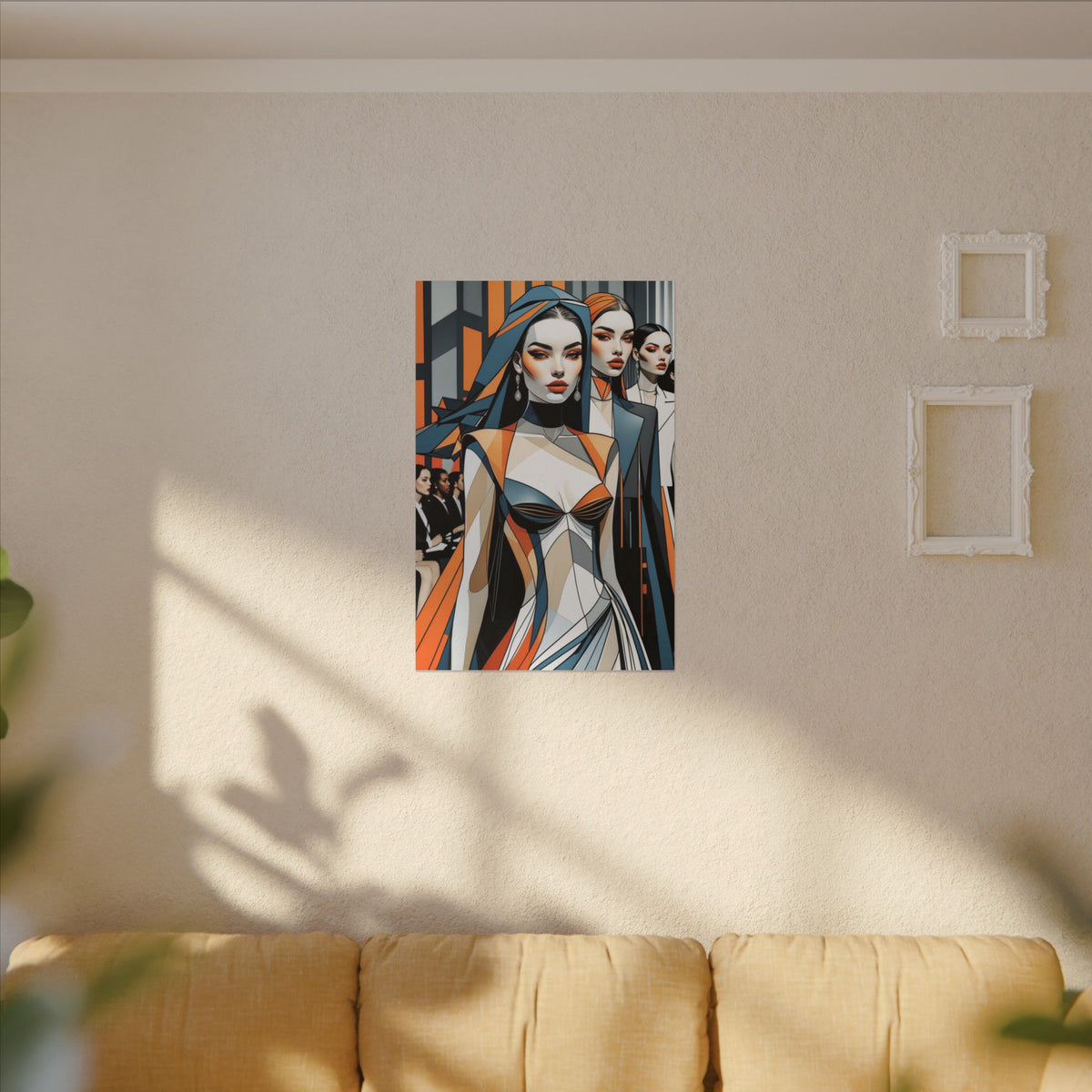 House of Poise – Futurist Fashion Runway Canvas Print