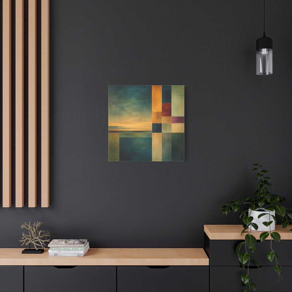 Still Horizon — Geometric Landscape Abstract Fine Art Print
