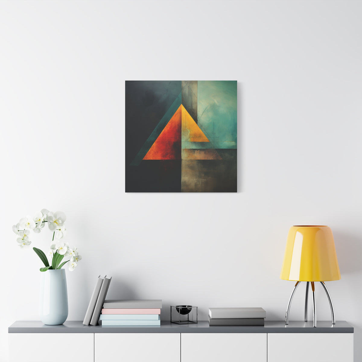 Point of Convergence — Modern Geometric Abstract Wall Art