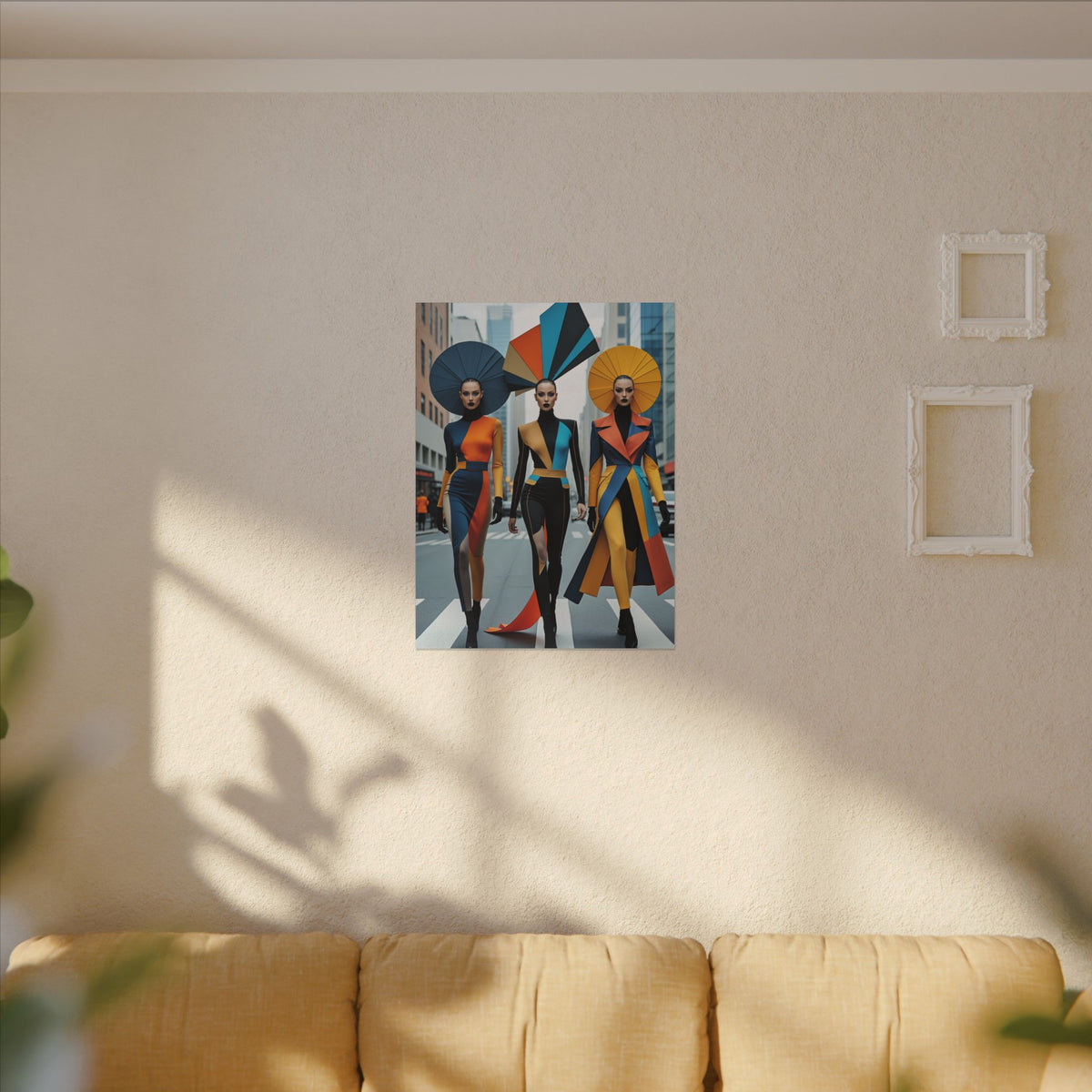 Future Ceremony – Avant-Garde Fashion Trio Canvas Print